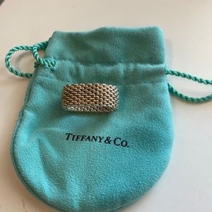 Authentic Tiffany & co mesh ring